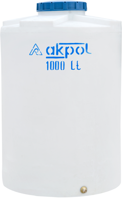 Akpol 1000 Lt  Polietilen Dik Su Deposu